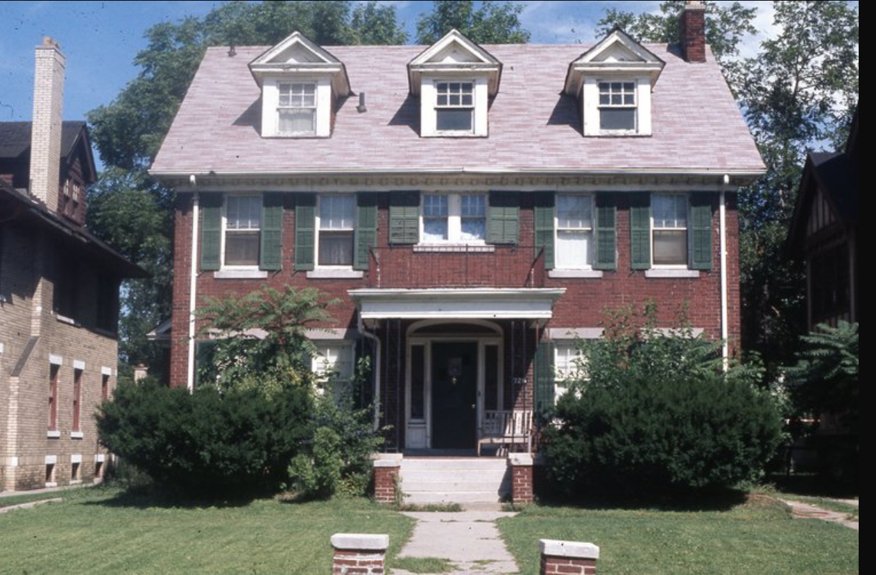 Historic photograph of The Meeks House circa 1974