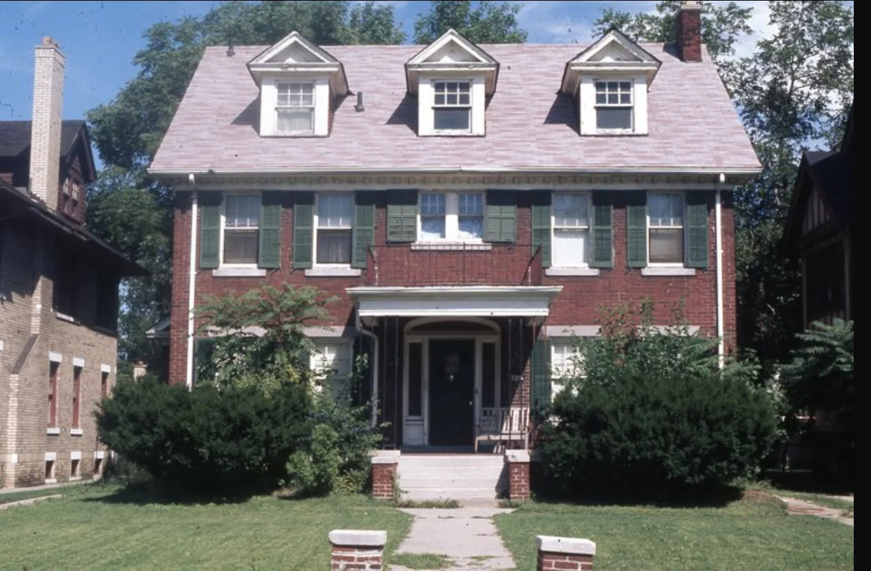 Historic photograph of The Meeks House circa 1974