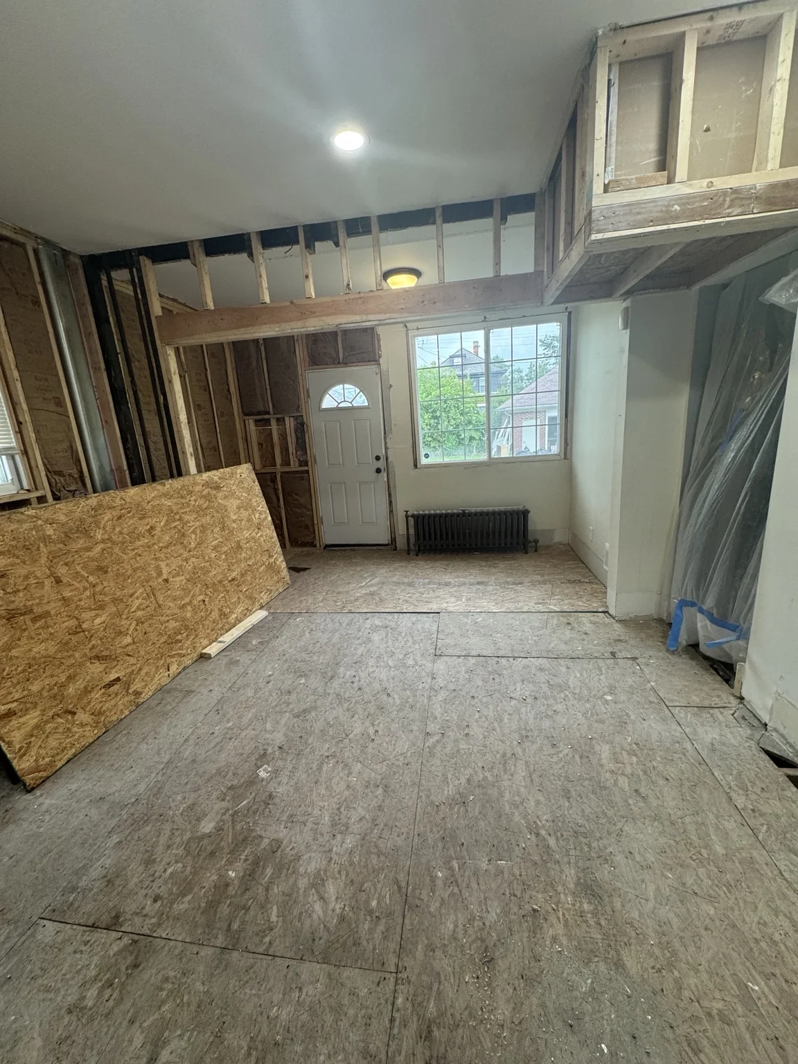 Kitchen opened during demolition