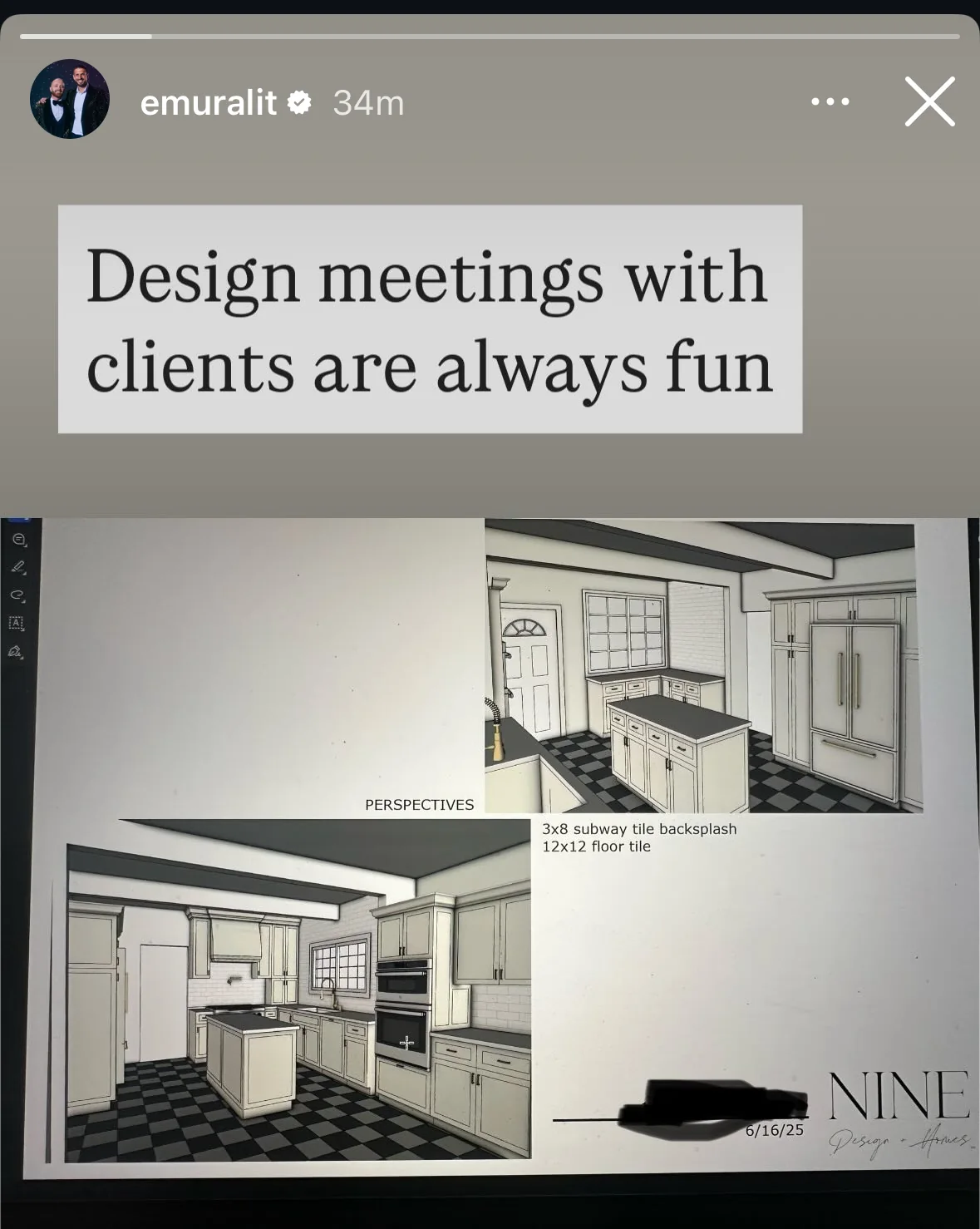 Kitchen design board