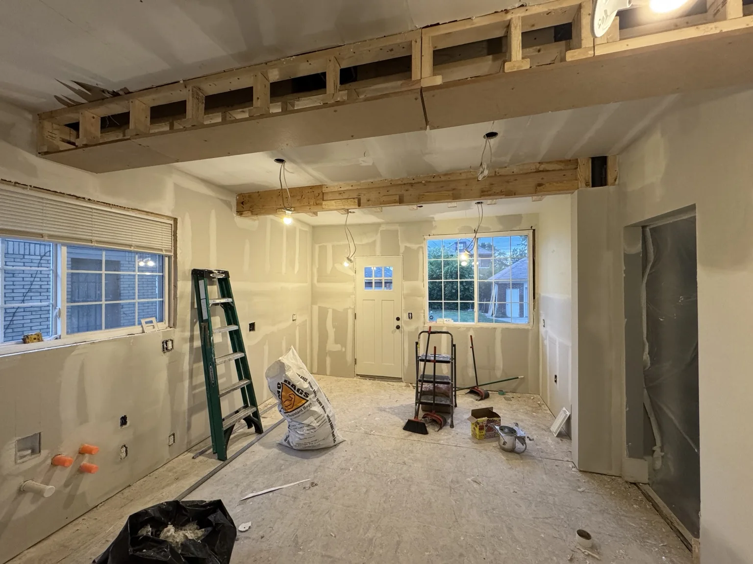Kitchen drywall
